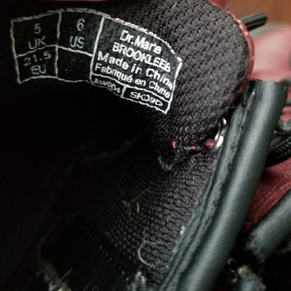 ❌❌S O L D❌❌ Toddler Doc Martens Size 6 Maroon - Picture 5 of 5